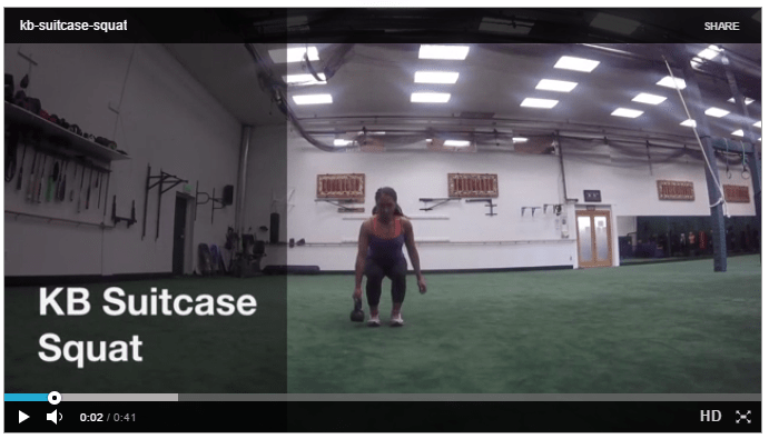 Kettlebell Suitcase Squat