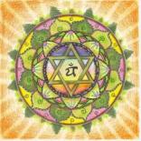 anahata with eight petals inside